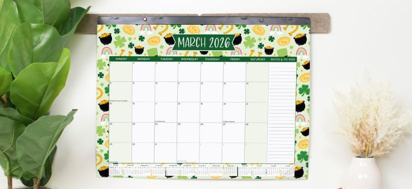 Jotsome Desk Calendar 2025-2026, Desk Pad Calendar From