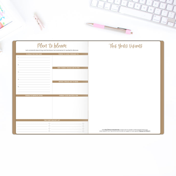 2026 Monthly Planner, 9" x 12", Garden Party