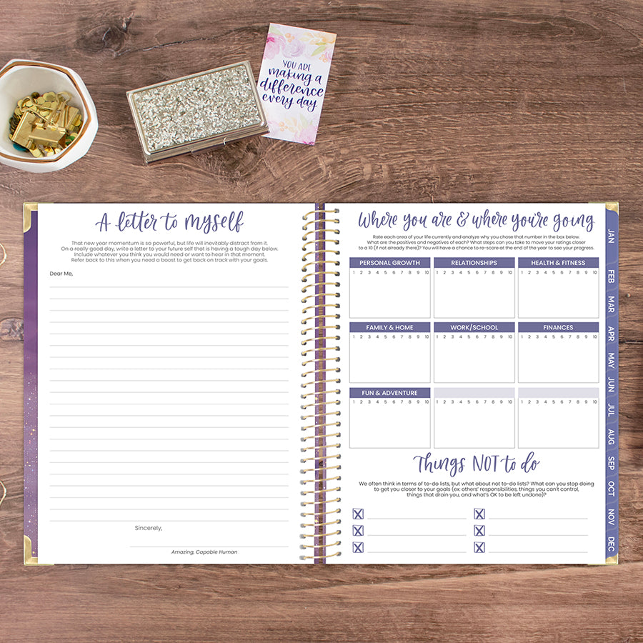 2026 Hard Cover Planner, 8.5" x 11", Good Things are Coming