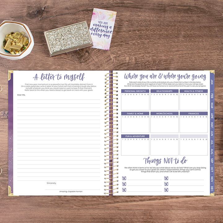 2026 Hard Cover Planner, 8.5" x 11", Good Things are Coming