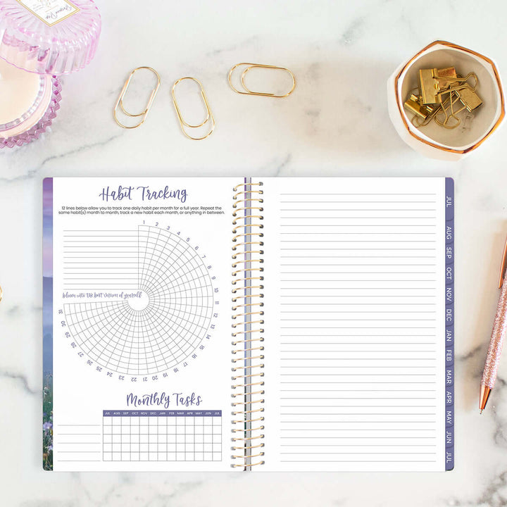 2025-26 Soft Cover Planner, 5.5" x 8.25", Mystical Mountains