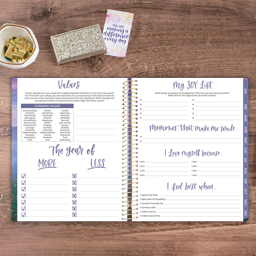 2026 Soft Cover Planner, 8.5" x 11", Mystic Mountains