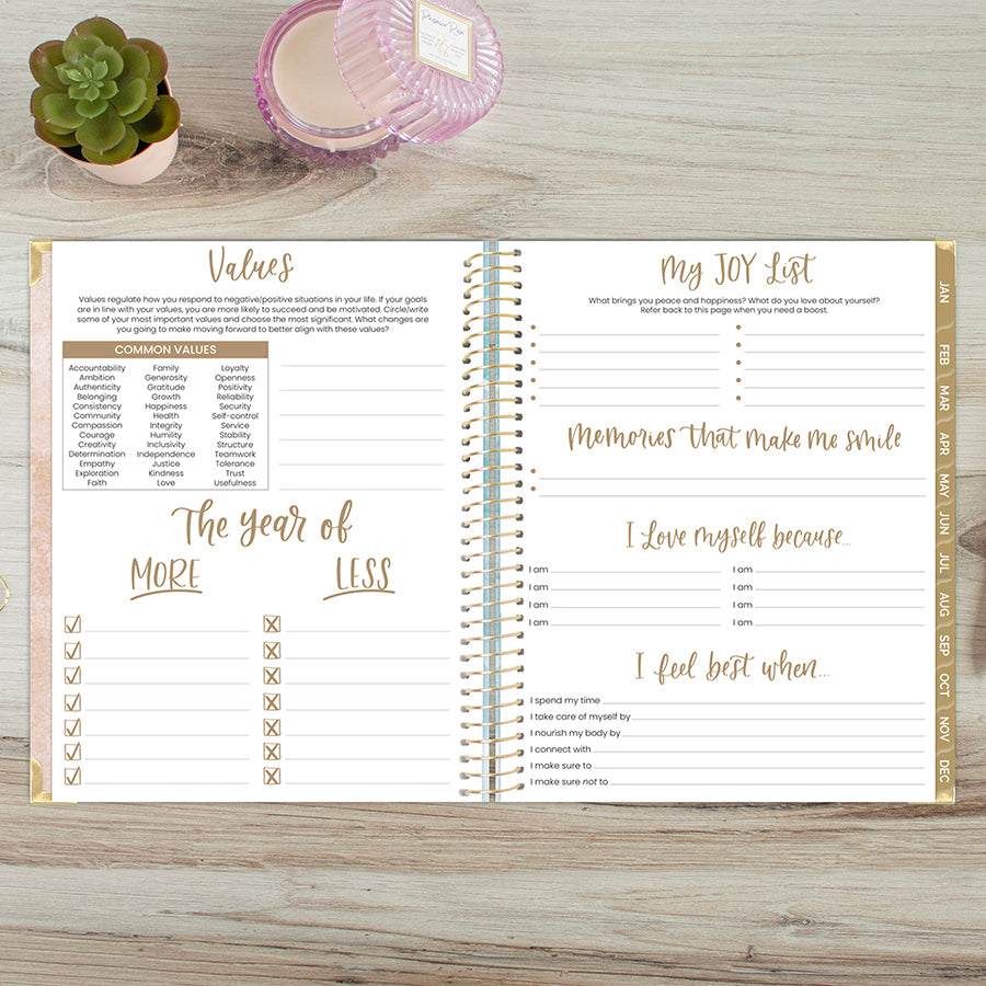 2026 Hard Cover Planner, 8.5" x 11", Ocean Oasis