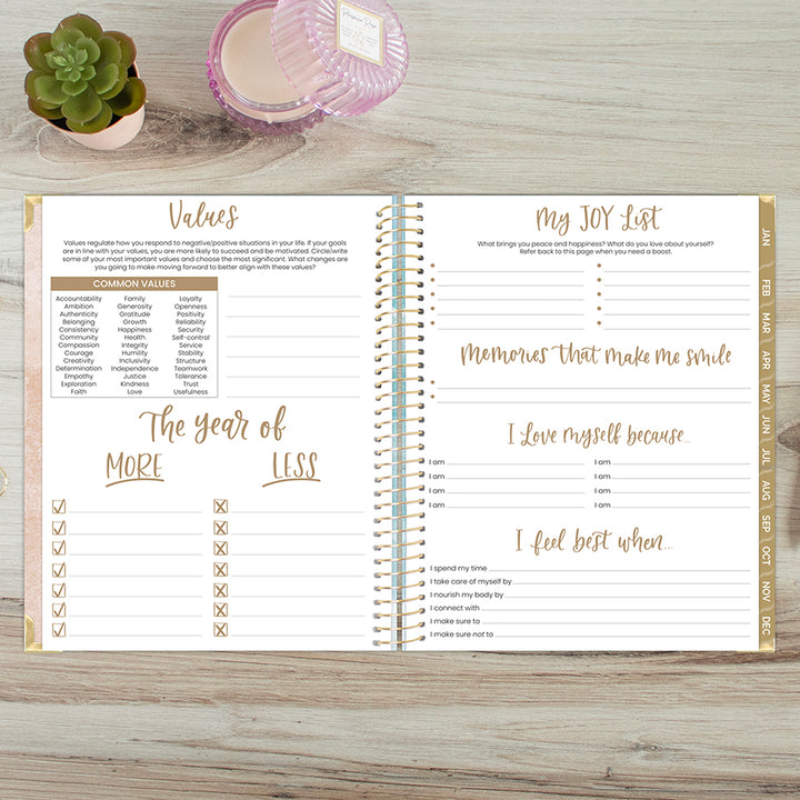 2026 Hard Cover Planner, 8.5" x 11", Ocean Oasis