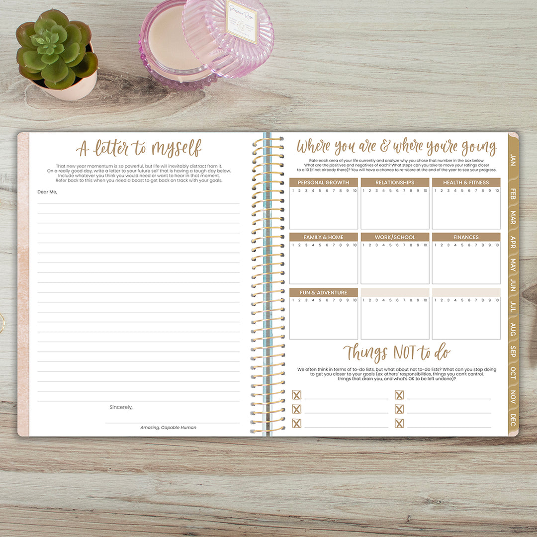 2026 Soft Cover Planner, 8.5" x 11", Ocean Oasis