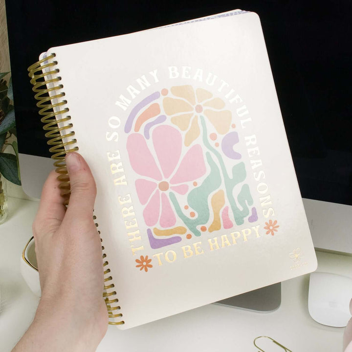 2025-26 Soft Cover Daisy Student Planner, 7" x 9", So Many Reasons to be Happy