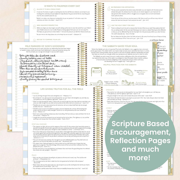 2026 bloom x Cleerely Stated Planner, 7.5" x 9", Year of Miracles