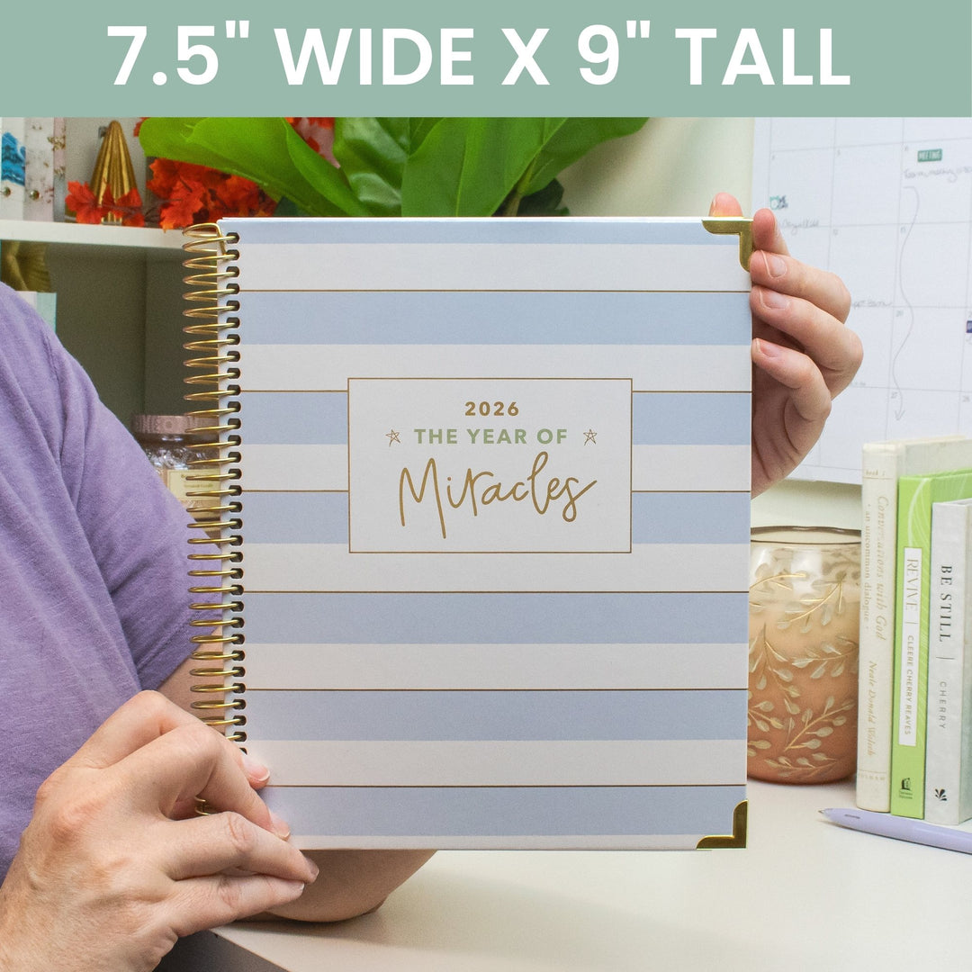 2026 bloom x Cleerely Stated Planner, 7.5" x 9", Year of Miracles