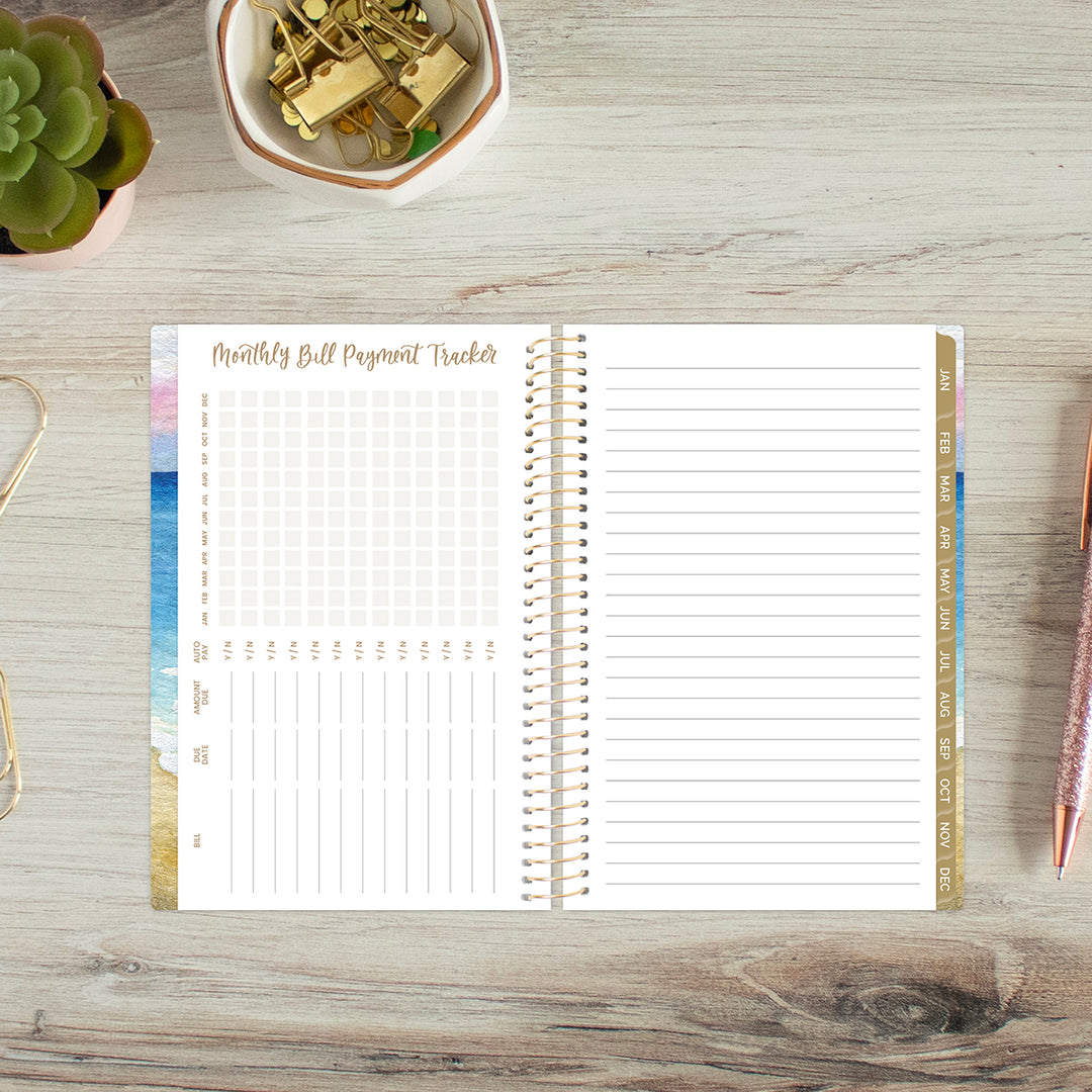 2026 Soft Cover Planner, 4" x 6", Coastal Calm