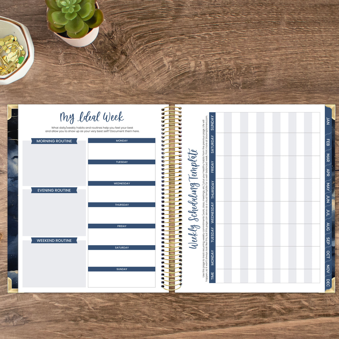 2026 Vision Planner, 7.5" x 9", Midnight Sky