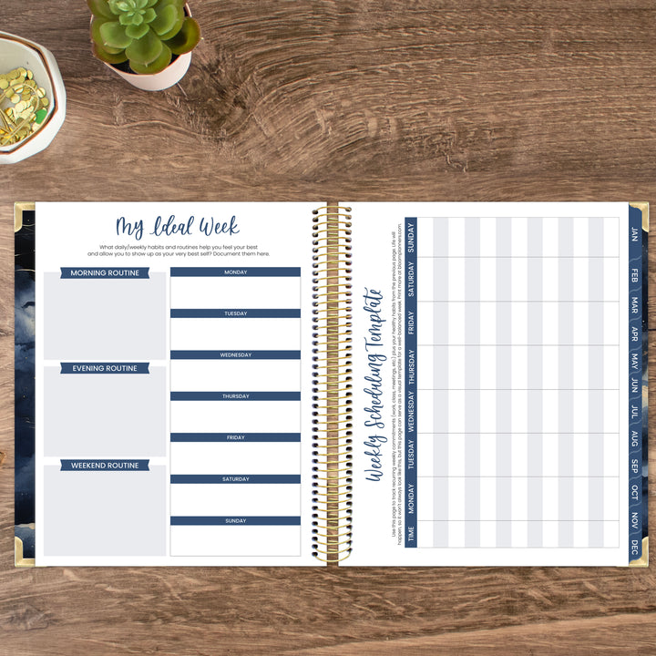 2026 Vision Planner, 7.5" x 9", Midnight Sky