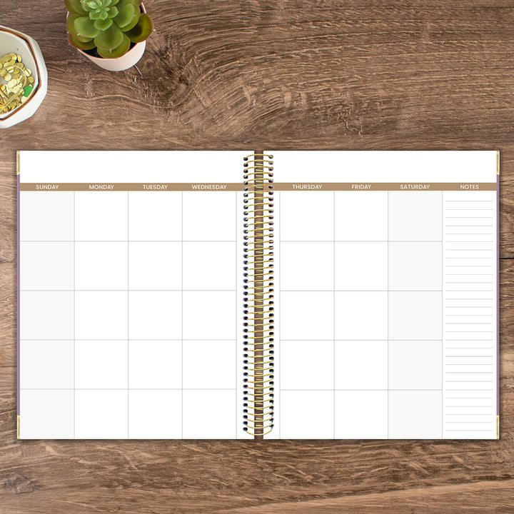 6-Month Undated Daily To-Do Planner, 7” x 9”, Purple Linen