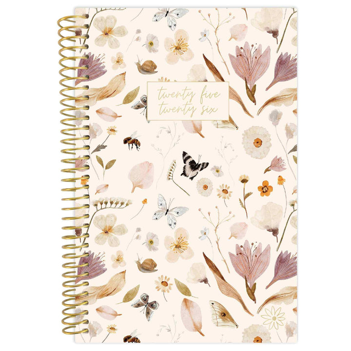 2025-26 Soft Cover Planner, 4" x 6", Butterfly Garden