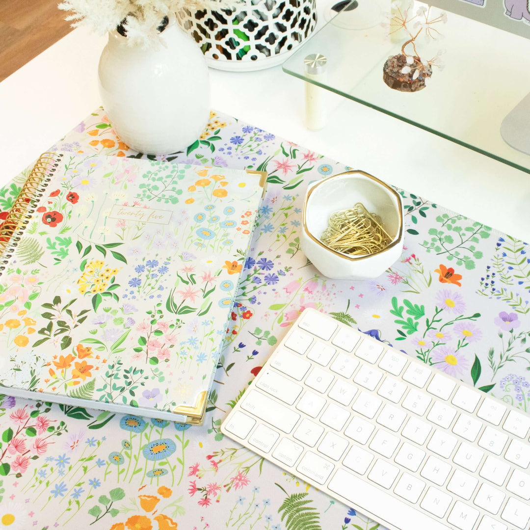 Large Desk Mat, Garden Party