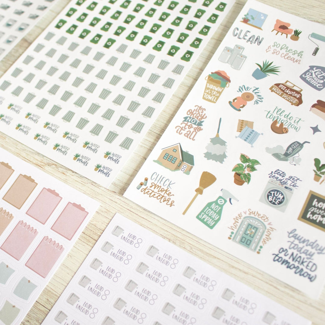 Planner Sticker Pack, Household Chore