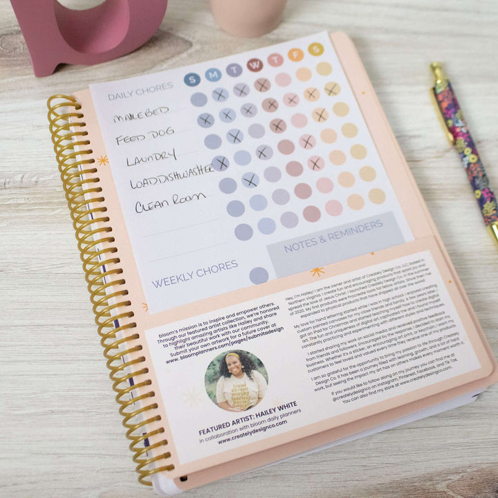 2025-26 Soft Cover Daisy Student Planner, 7" x 9", Let Your Light Shine