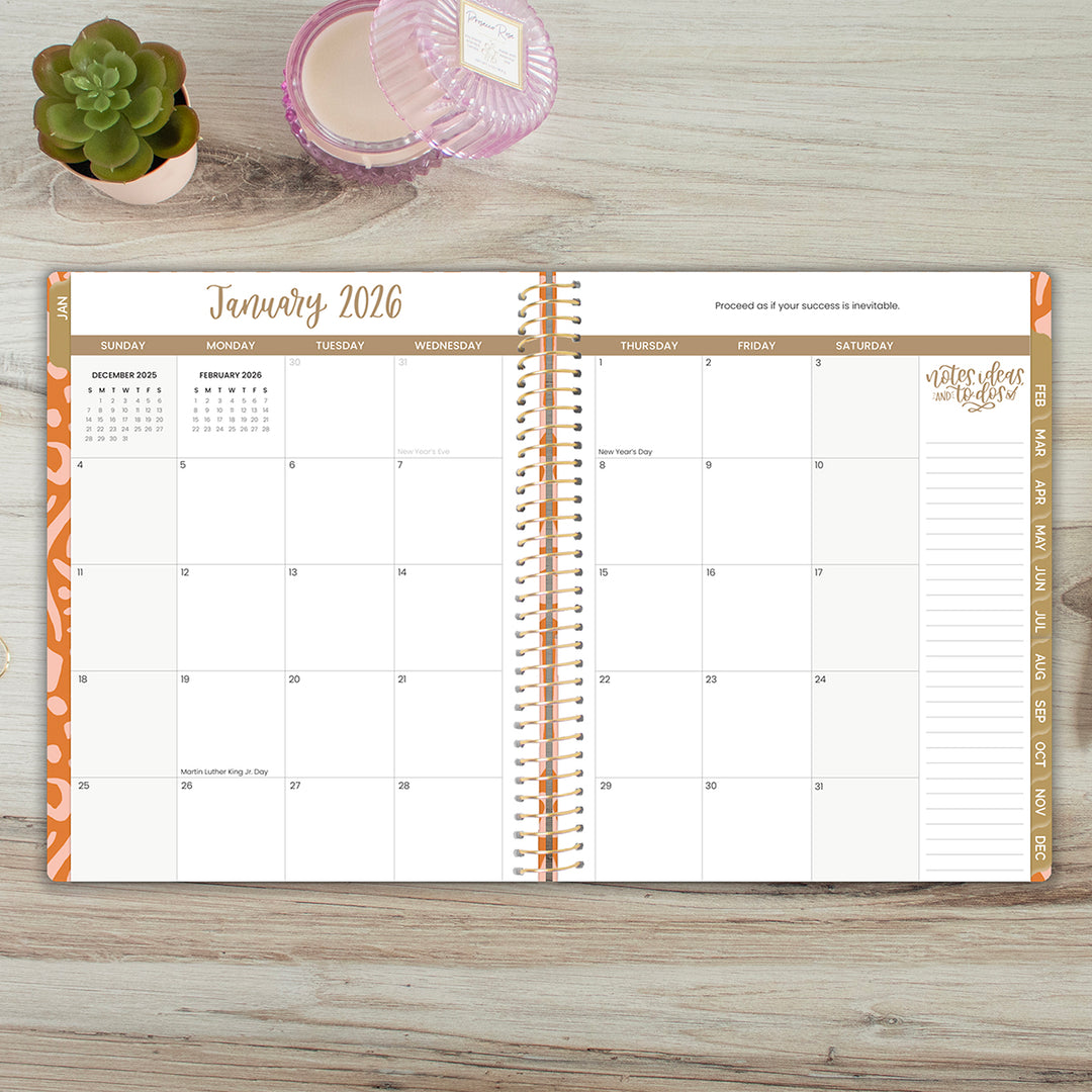 2026 Soft Cover Planner, 8.5" x 11", Moments of Grace