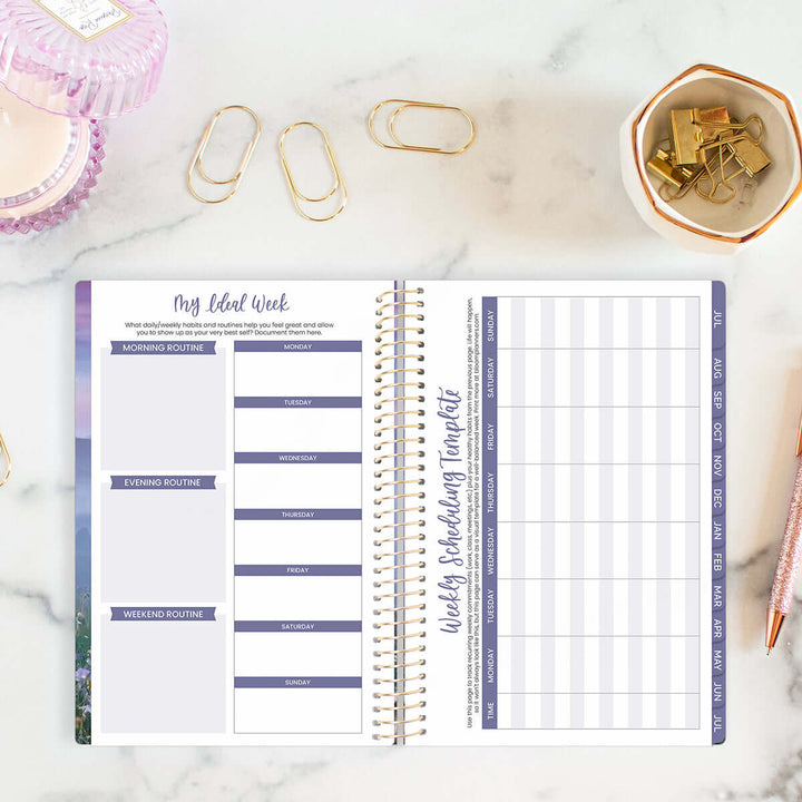 2025-26 Soft Cover Planner, 5.5" x 8.25", Mystical Mountains