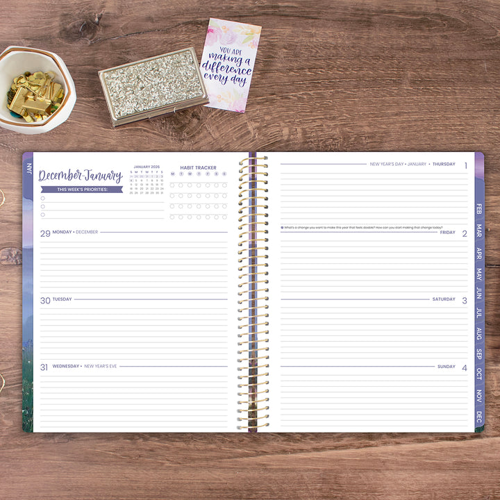 2026 Soft Cover Planner, 8.5" x 11", Mystic Mountains