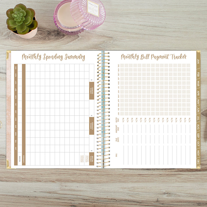 2026 Hard Cover Planner, 8.5" x 11", Ocean Oasis