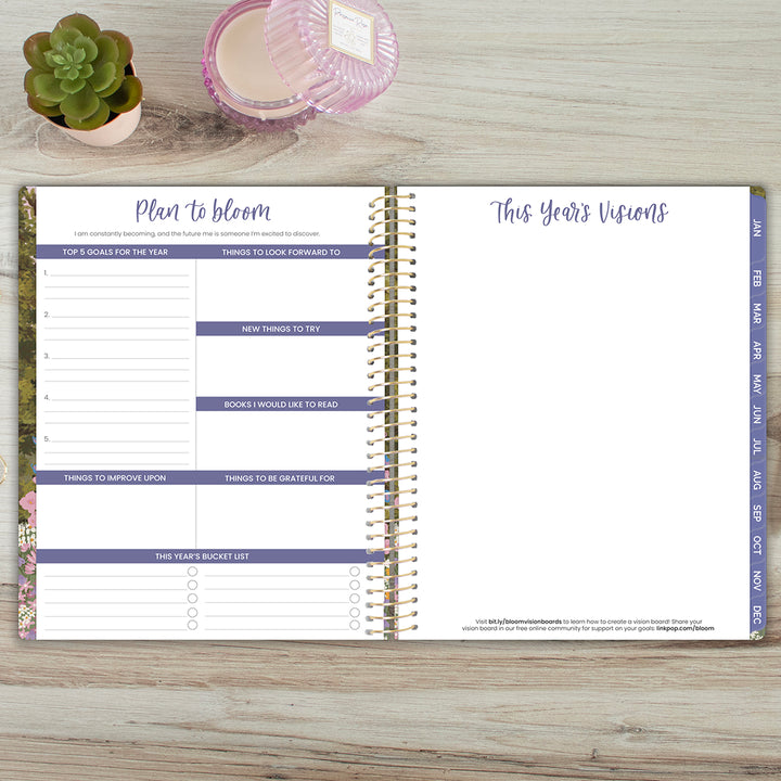 2026 Soft Cover Planner, 8.5" x 11", Wildflower Mountainside