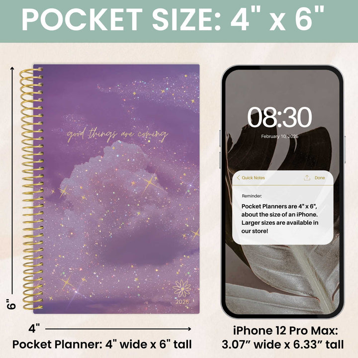 2026 Soft Cover Planner, 4" x 6", Good Things Are Coming