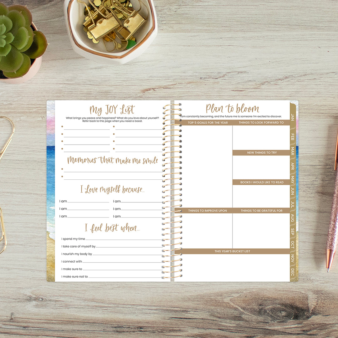 2026 Soft Cover Planner, 4" x 6", Coastal Calm