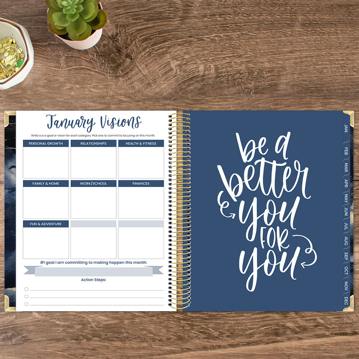 2026 Vision Planner, 7.5" x 9", Midnight Sky