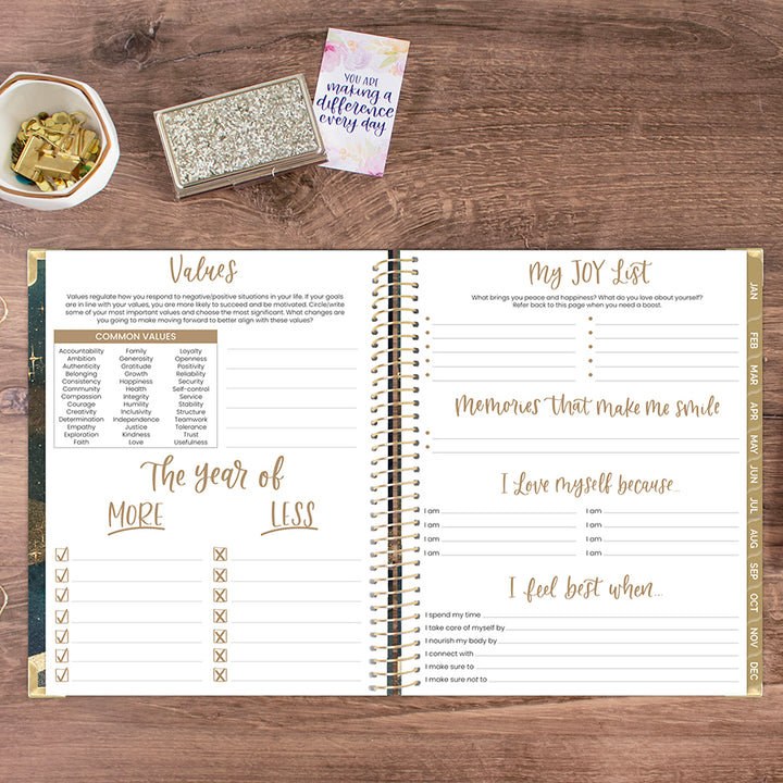 2026 Hard Cover Planner, 8.5" x 11", Celestial Skies