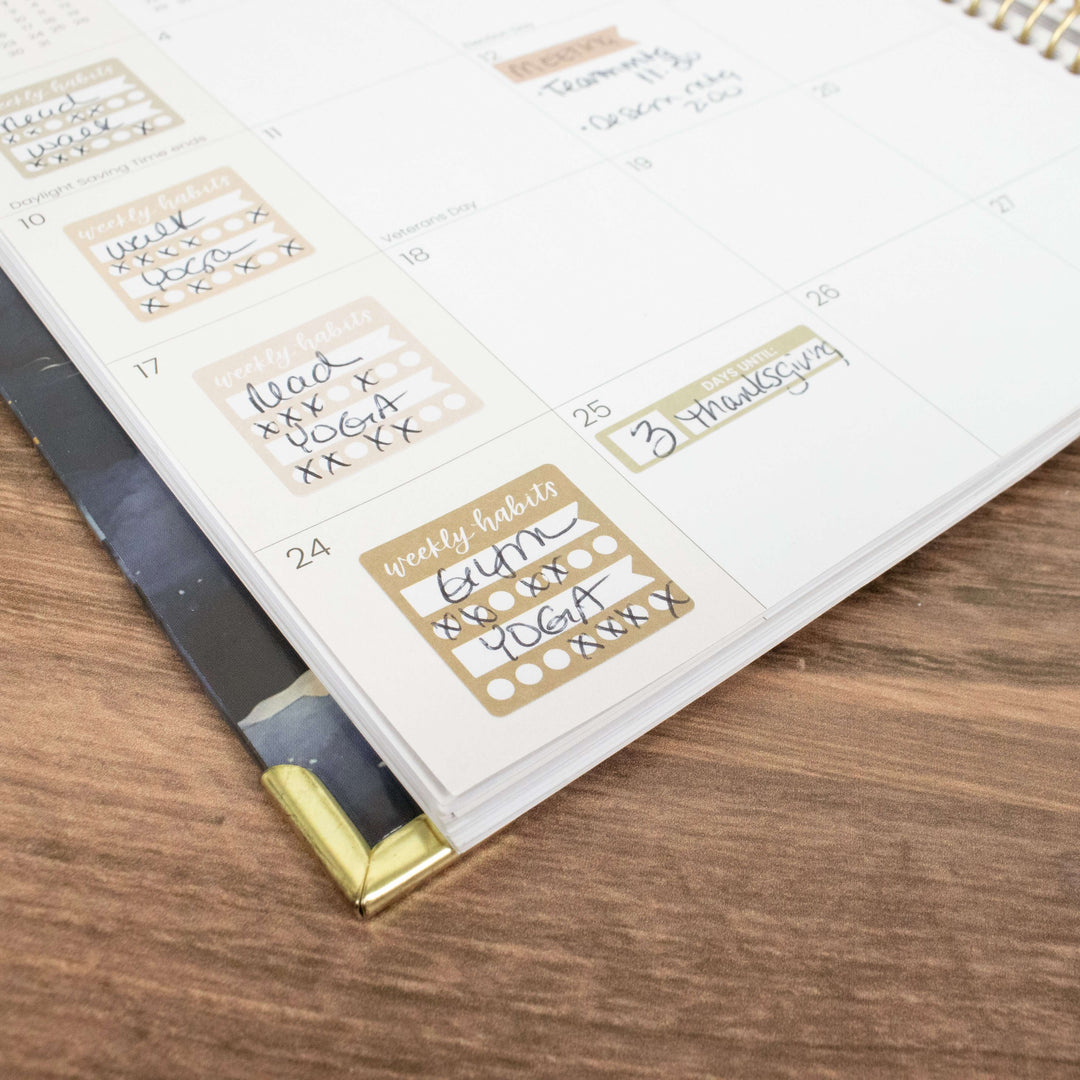 Planner Stickers, Color Coding Pack, Aesthetic Boho
