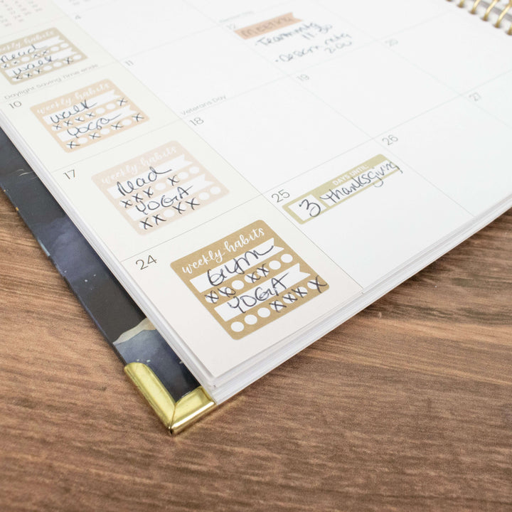 Planner Stickers, Color Coding Pack, Aesthetic Boho