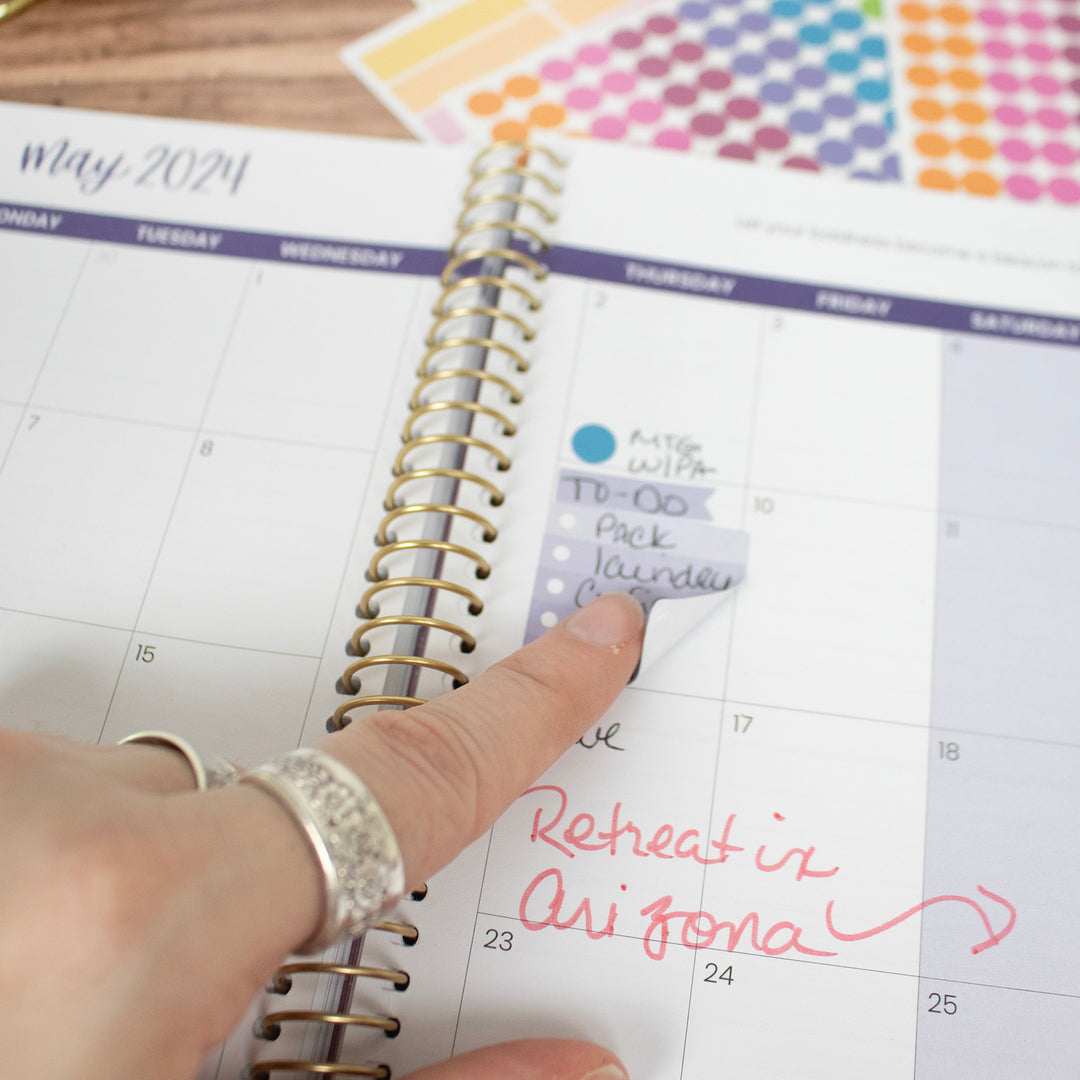 Planner Stickers, Color Coding Pack, Bright