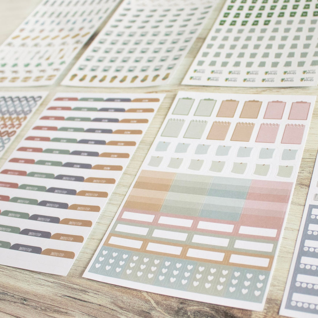 Planner Stickers, Household Chore Pack