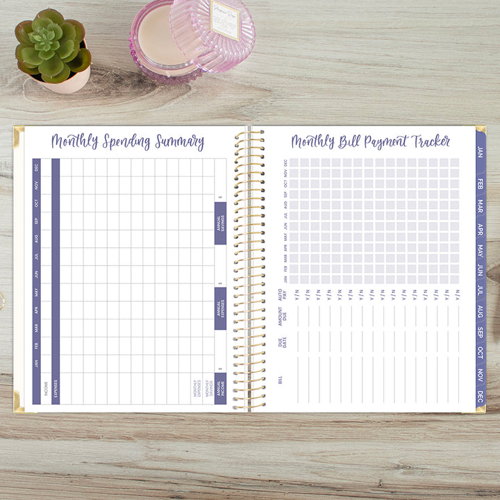 2026 Hard Cover Planner, 8.5" x 11", Spread Kindness Like Wildflowers