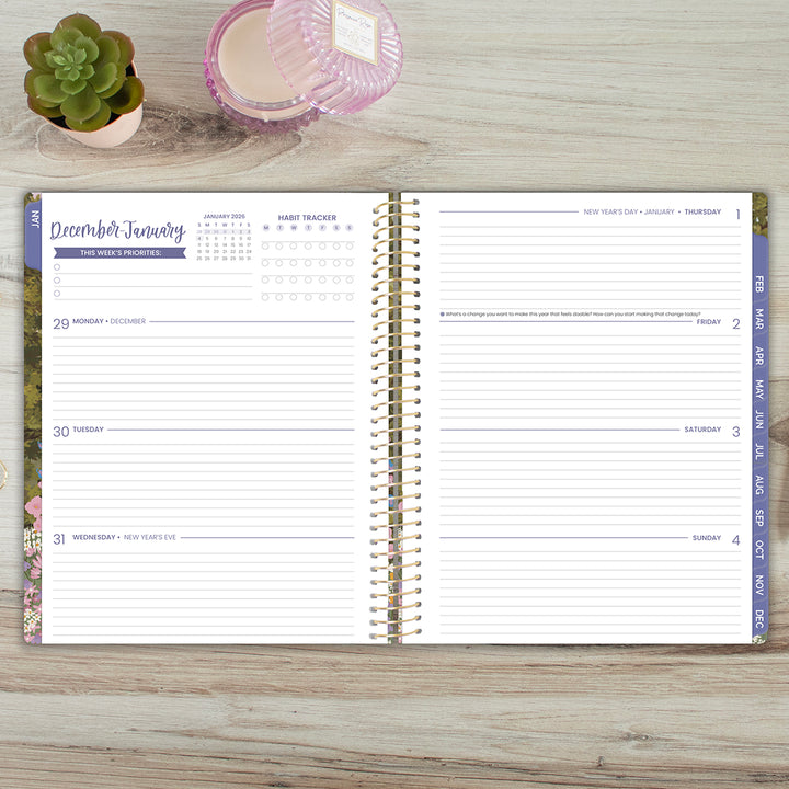 2026 Soft Cover Planner, 8.5" x 11", Wildflower Mountainside