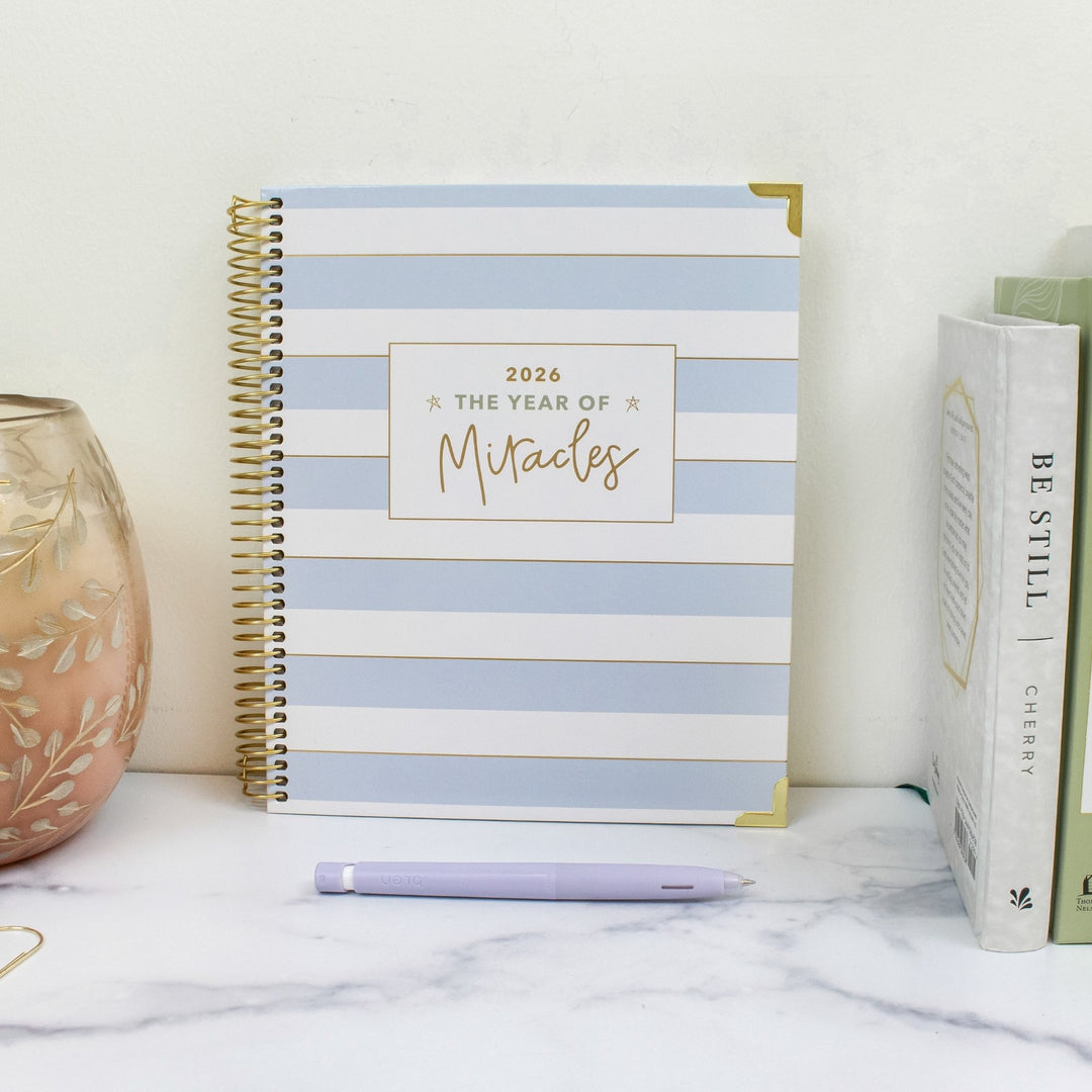 2026 bloom x Cleerely Stated Planner, 7.5" x 9", Year of Miracles