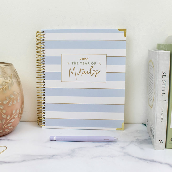 2026 bloom x Cleerely Stated Planner, 7.5" x 9", Year of Miracles