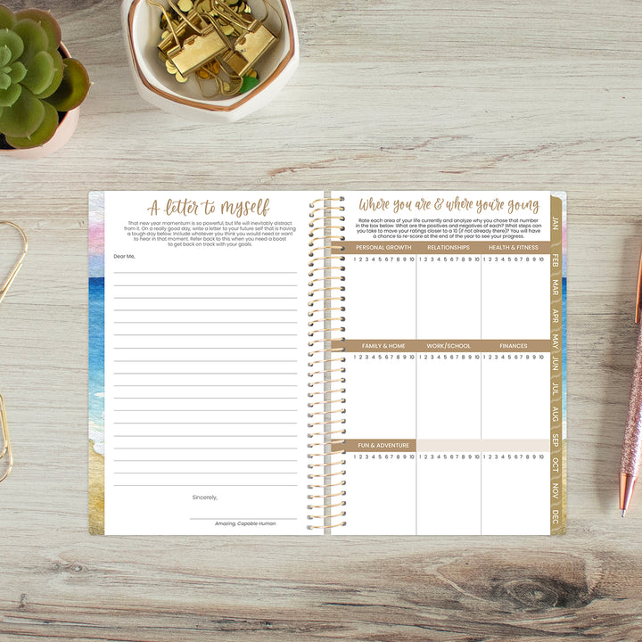 2026 Soft Cover Planner, 4" x 6", Coastal Calm