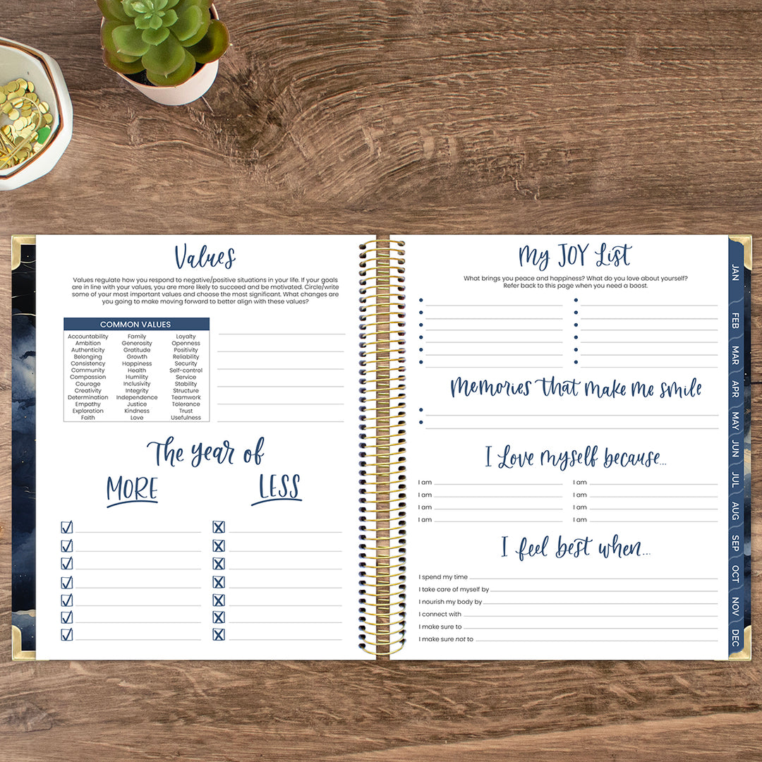 2026 Vision Planner, 7.5" x 9", Midnight Sky