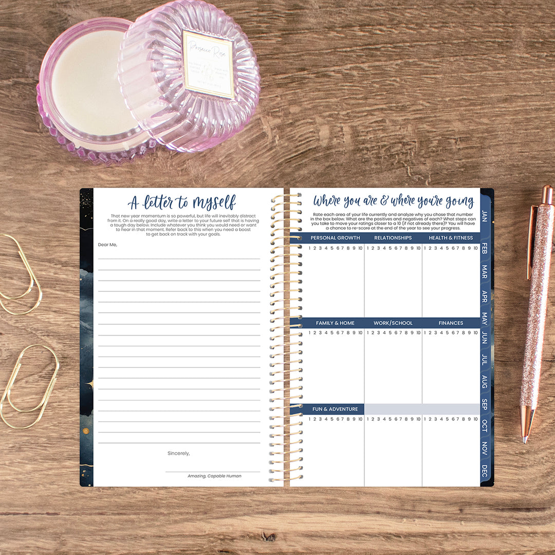 2026 Soft Cover Planner, 4" x 6", Midnight Sky