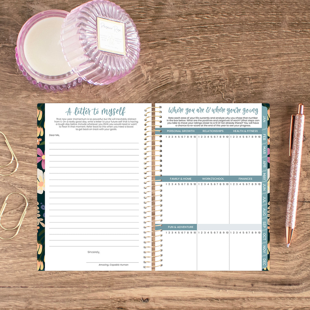 2026 Soft Cover Planner, 4" x 6", Blooming Wildly