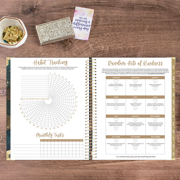 2026 Hard Cover Planner, 8.5" x 11", Celestial Skies