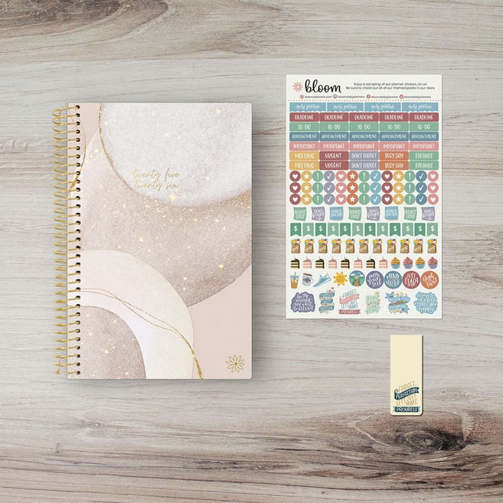 2025-26 Soft Cover Planner, 5.5" x 8.25", Brushed Beige
