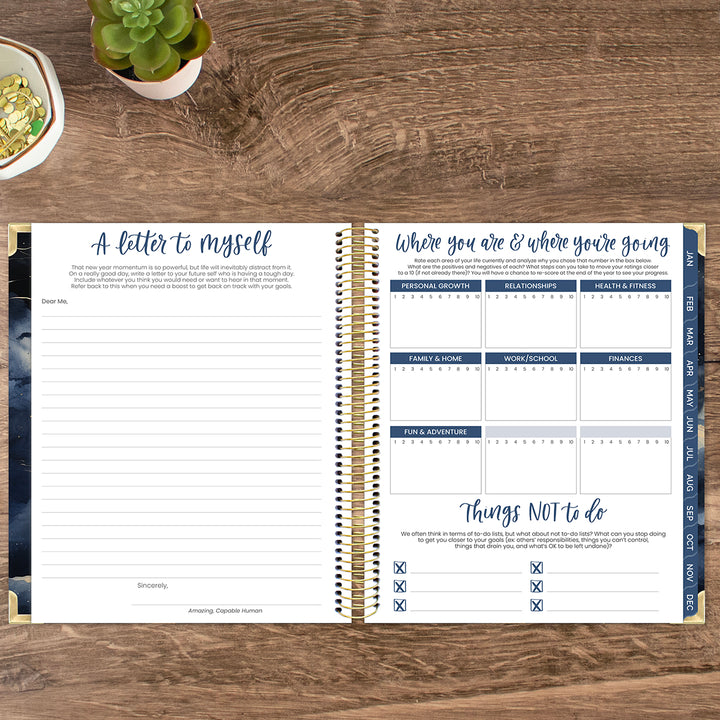 2026 Vision Planner, 7.5" x 9", Midnight Sky