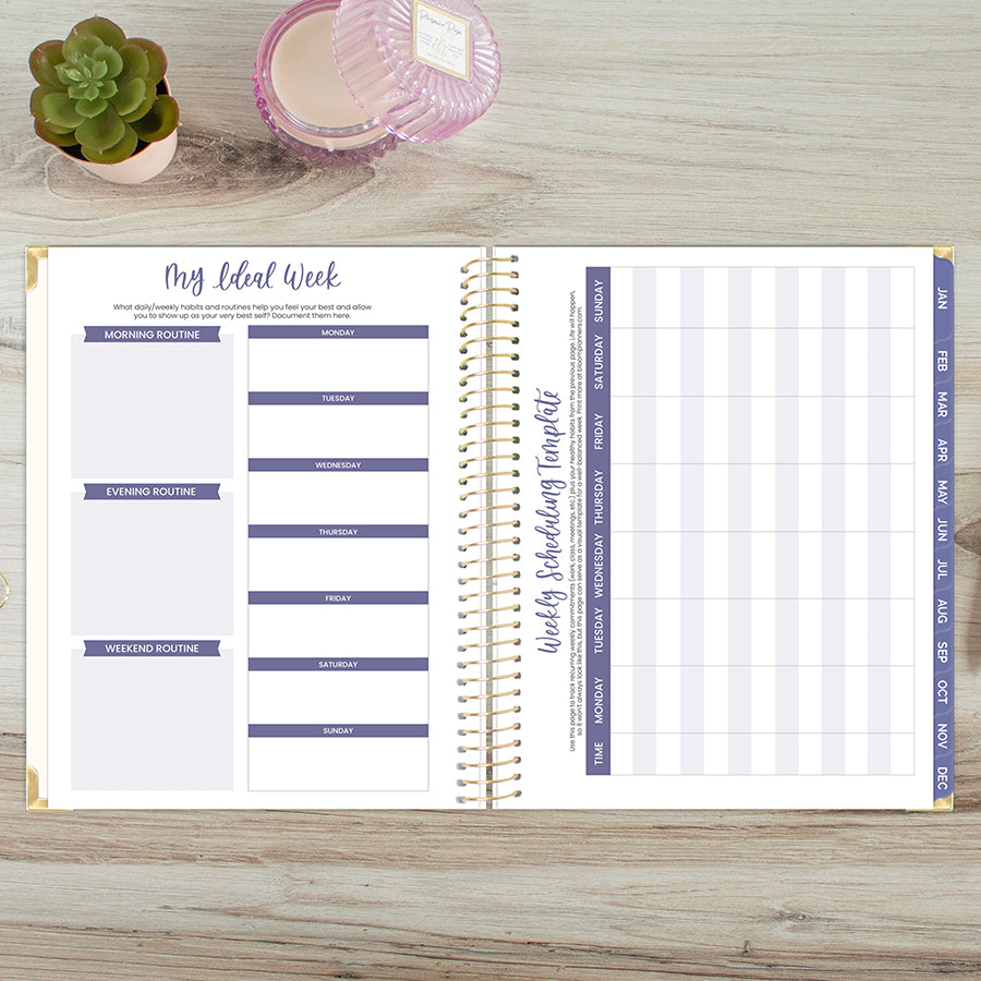 2026 Hard Cover Planner, 8.5" x 11", Spread Kindness Like Wildflowers