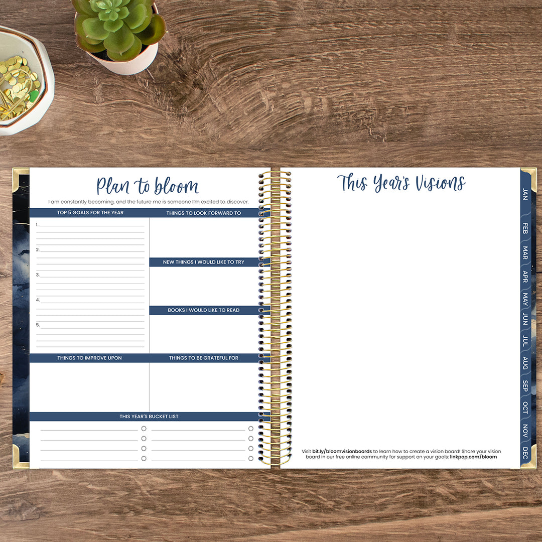 2026 Vision Planner, 7.5" x 9", Midnight Sky