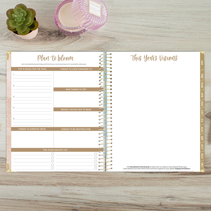 2026 Hard Cover Planner, 8.5" x 11", Ocean Oasis