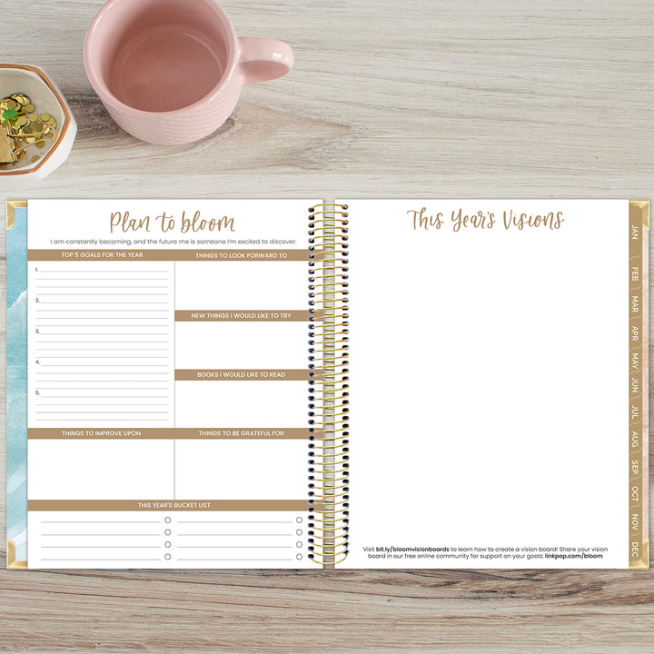 2026 Vision Planner, 7.5" x 9", Ocean Oasis