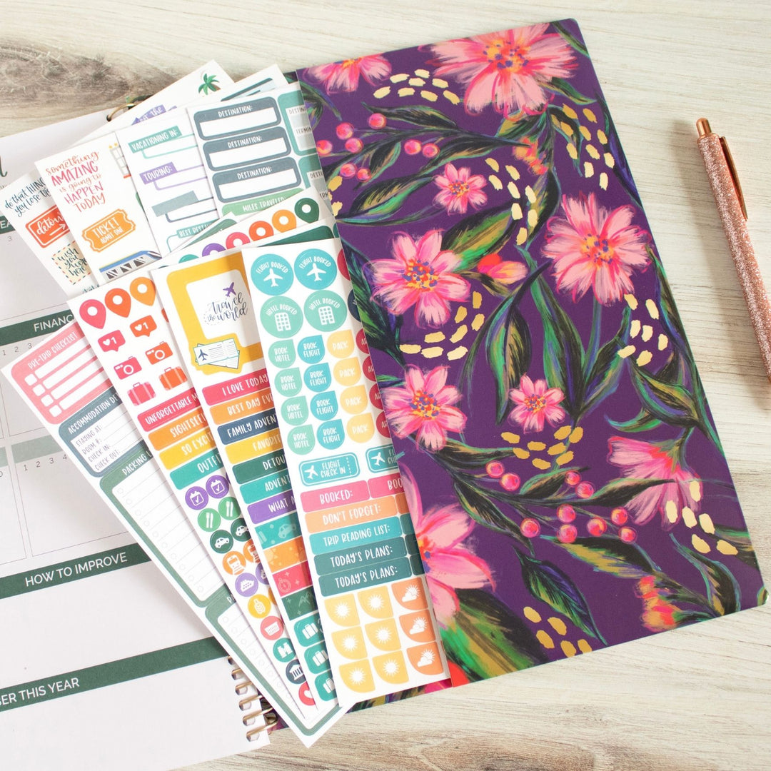 Planner Stickers, Travel Pack