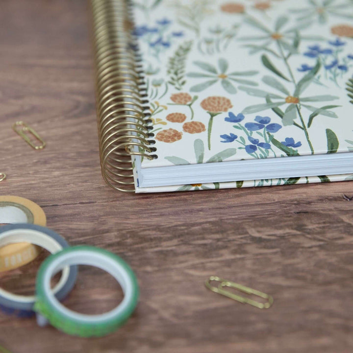2025-26 Hard Cover Planner, 8.5" x 11", Whimsical Wildflowers